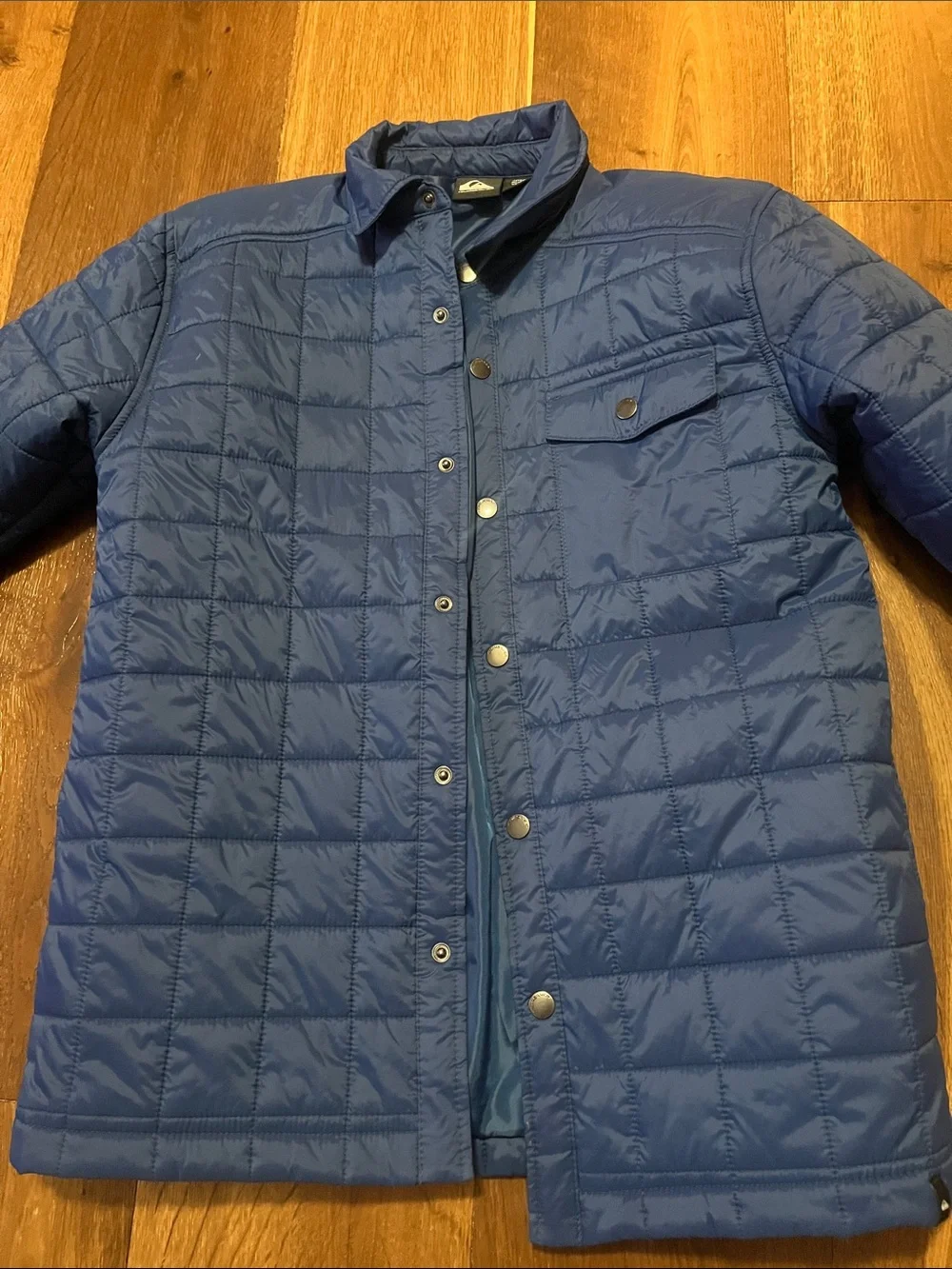 Quiksilver Kids Quilted Puffer Jacket in Royal Blue